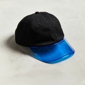 Urban Outfitters Clear Brim Dad Hat Blue Visor